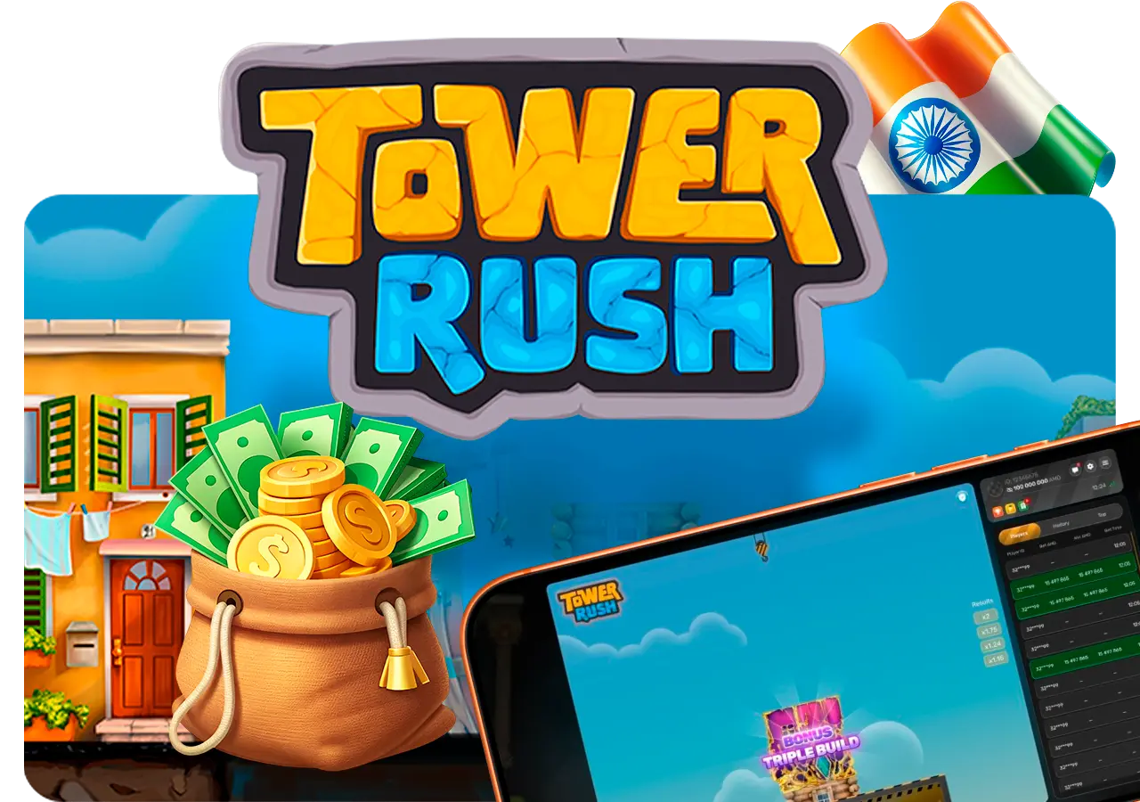How to play Tower Rush for real money in India